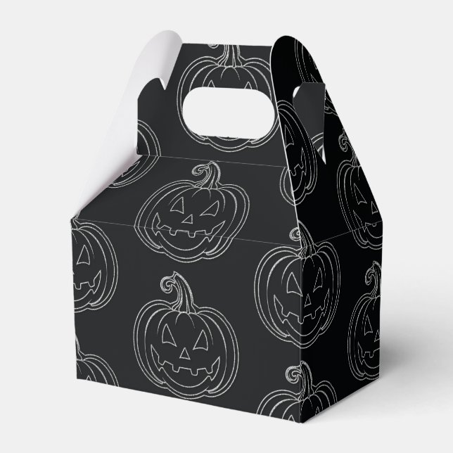 Silver Jack O'Lantern Halloween Presentaskar (Framsidan Sidan)