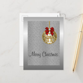 Silver jul, Golden Bauble Helg Vykort