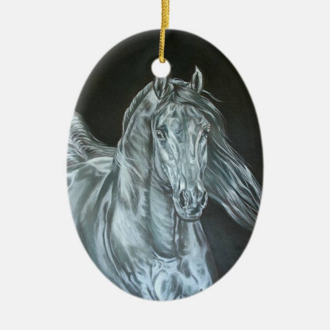 Silver Julgransprydnad Keramik (Framsidan)