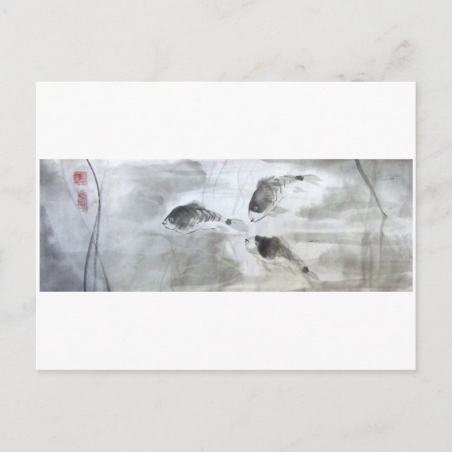 Silver karp vykort (Framsida)