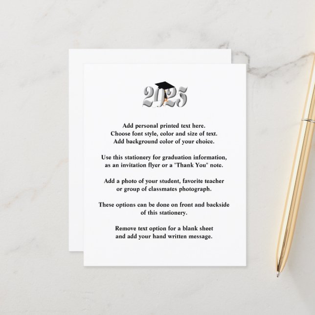 Silver-klass 2025 Studenten-meddelande (Fram/Back In Situ)