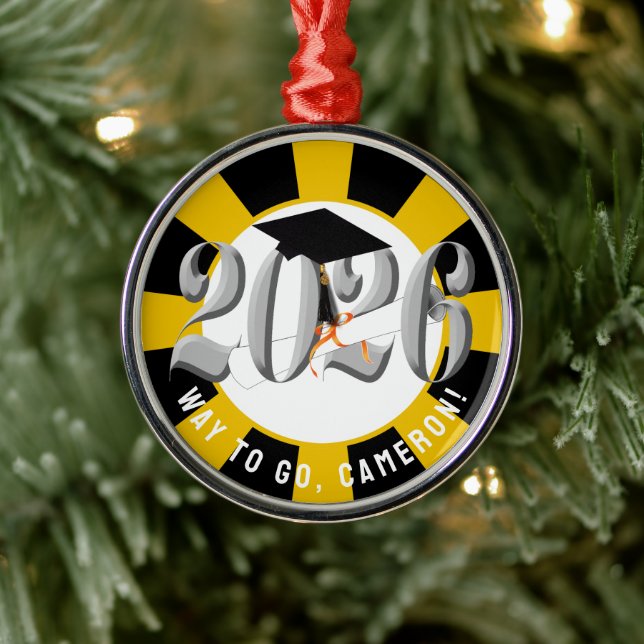 Silver-klass 2026 Studenten Julgransprydnad Metall (Träd)