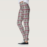 Silver Klockor Bow Bröllop-årsdagen Leggings<br><div class="desc">En originalmarkörillustration av ett par silver klockor och en burgundsbåge. Perfekt för bröllop och årsdagar! Designern är tillgänglig för att skapa och överföra anpassad design så att det matchar färg och teman i bröllop. Klicka på "Fråga den här designern" för att börja designen processaa!</div>