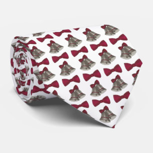 Silver Klockor Bröllop-årsdagen Bow Groom Tie Slips