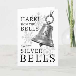 Silver Klockor Periodiska Bord-julen Snö Helgkort