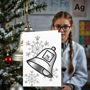 Silver Klockor Periodiska Bord-julen Snö Helgkort