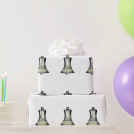 Silver Klockor Vita inkapsling Papper Presentpapper