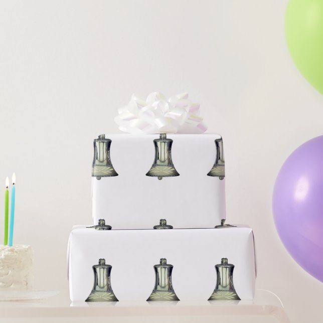 Silver Klockor Vita inkapsling Papper Presentpapper (Festgåvor)