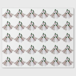 Silver Klockor Vita inkapsling Papper Presentpapper