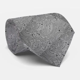Silver Knight Paisley Tie Slips