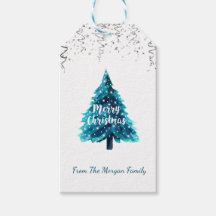 Silver-konfetti,Stjärner,Vattenfärg Julgran