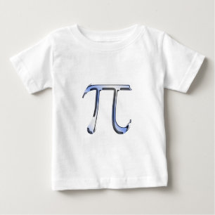 Silver Krom som Pi-symbol på kolfibrer Tee