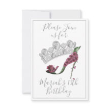 Silver Krona, Blommigt Fairy High Heel Shoe