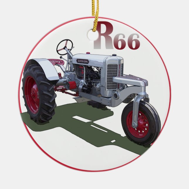 Silver Kung R66 Julgransprydnad Keramik (Framsidan)