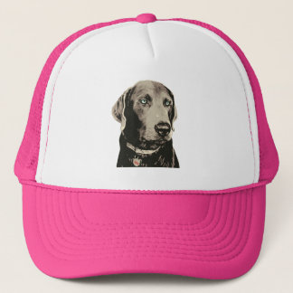 Silver Lab 100 % Labrador Truckerkeps