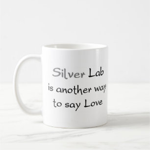 silver labbkaffe mugg