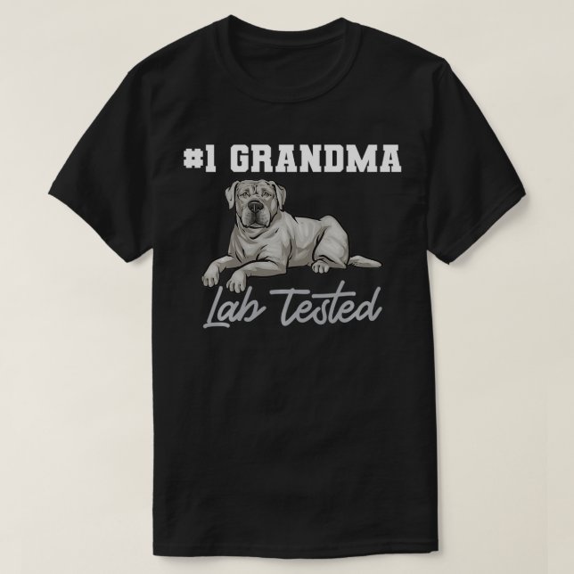 Silver Labrador Retriever Grandma Silver Lab Teste T Shirt (Design framsida)