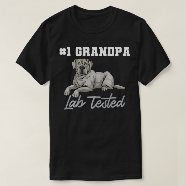Silver Labrador Retriever Grandpa Silver Lab Teste T Shirt (Design framsida)