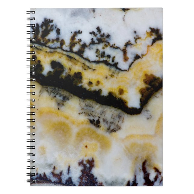 Silver Lace Onyx Anteckningsbok (Framsidan)