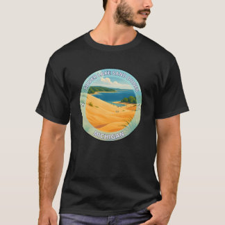 Silver Lake Sand Dunes Michigan retro T Shirt