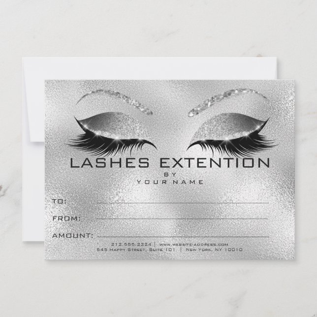 Silver Lashes Extention Sminkcertifikatgåva (Framsida)