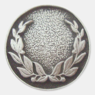 Silver Laurel Wandedeckare Runt Klistermärke