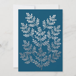 Silver Leaf Sprig Platt kort