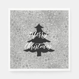 Silver Leopard Grått Meow Kattunge Pappersservett