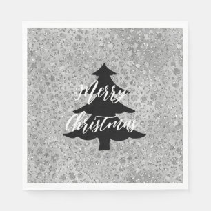 Silver Leopard Grått Meow Kattunge Pappersservett