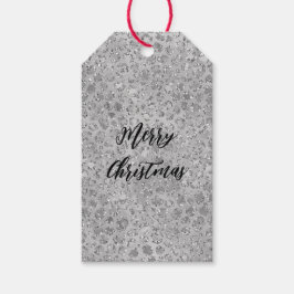 Silver Leopard Grått Meow Kattunge Presentetikett