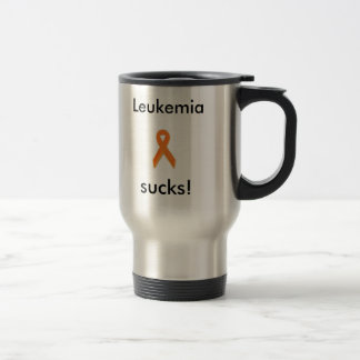 silver Leukemia suger! travel mug. Resemugg