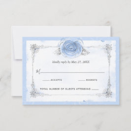 Silver Light Baby blue Ro Elegant OSA Kort