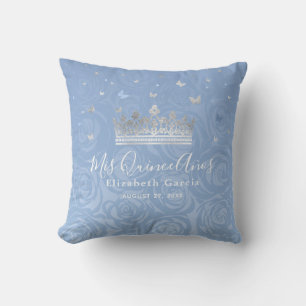 Silver Light Baby blue Ro Mis Quince Anos Kudde
