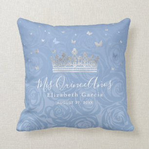 Silver Light Baby blue Ro Mis Quince Anos Kudde