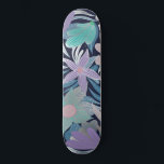 Silver Lila Blue Blommigt Lövs Illustrations Mini Skateboard Bräda 18,5 Cm<br><div class="desc">Denna elegant och vackra mönster är perfekt för en klassad och sofistikerad kvinna. Den har en handdragen akvatal grönt, lilak lila, rosa och dammblått med faux tryckt silver foil blommigt och löv illustration tryckt ovanpå en enkel marin blå bakgrund. Det är giggt, chic, söt och sött med en modern land...</div>