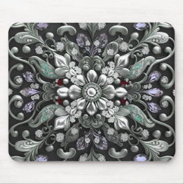 Silver Lila Decorative Mousepad Musmatta
