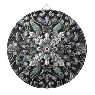 Silver Lila Dekorative Dartboard Darttavla