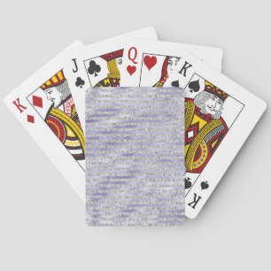 Silver Lila Glitzy Glitter Rand Casinokort