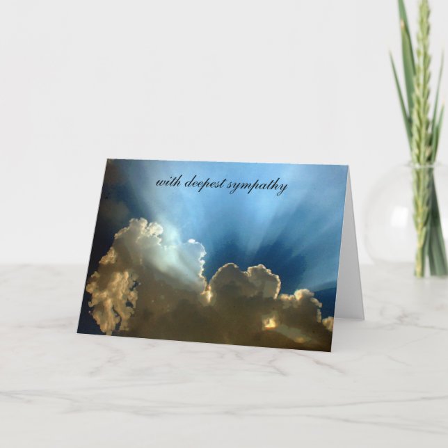 silver lining sympathy kort (Framsida)