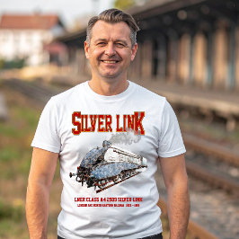 Silver Link - LNER Class A4 2509 Steam Train Loco T Shirt