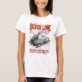 Silver Link LNER klass A4 2509 Locomotive UK flagg T Shirt