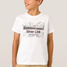 Silver Link LNER klass A4 Lokomotiv flagga T Shirt