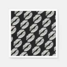 Silver Lips Kiss Beauty Makeup Födelsedagsfest