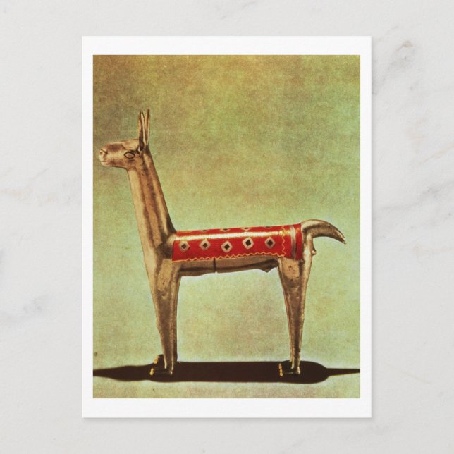 Silver Llama Figurine, Peru, efter 1438 Vykort (Framsida)
