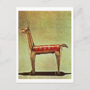 Silver Llama Figurine, Peru, efter 1438 Vykort