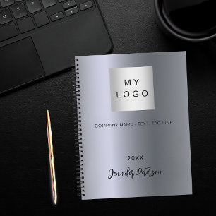 Silver, logotyp namn anteckningsbok