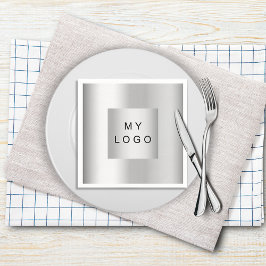 Silver logotyp pappersservett