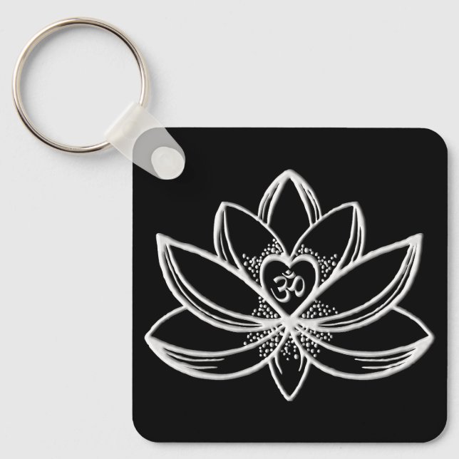 Silver Lotus  Nyckelring (Framsida)
