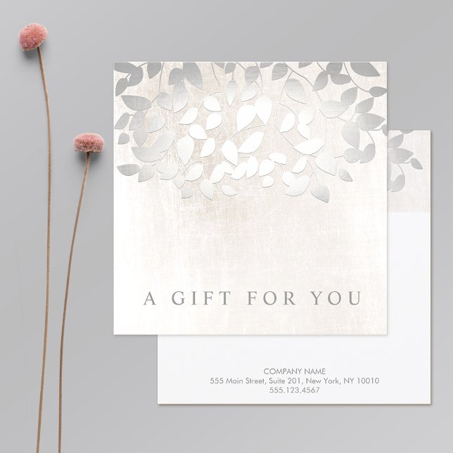 Silver Löv Marble Salon Spa Gift Certificate (Skapare uppladdad)