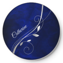 Silver Löv Swirl Royal Blue